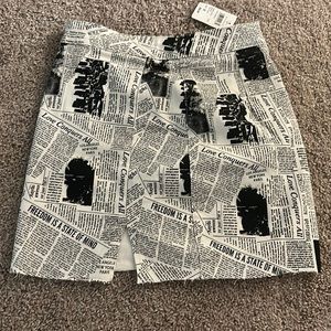Windsor Small Newspaper Print Tight Skirt - bought for Taylor Swift Eras Tour